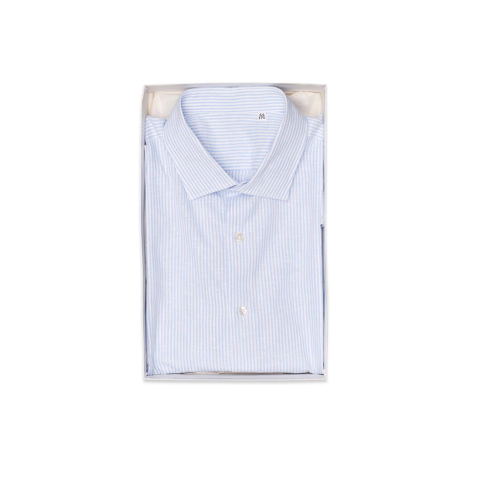 The Linen Shirt (Blue stripes)