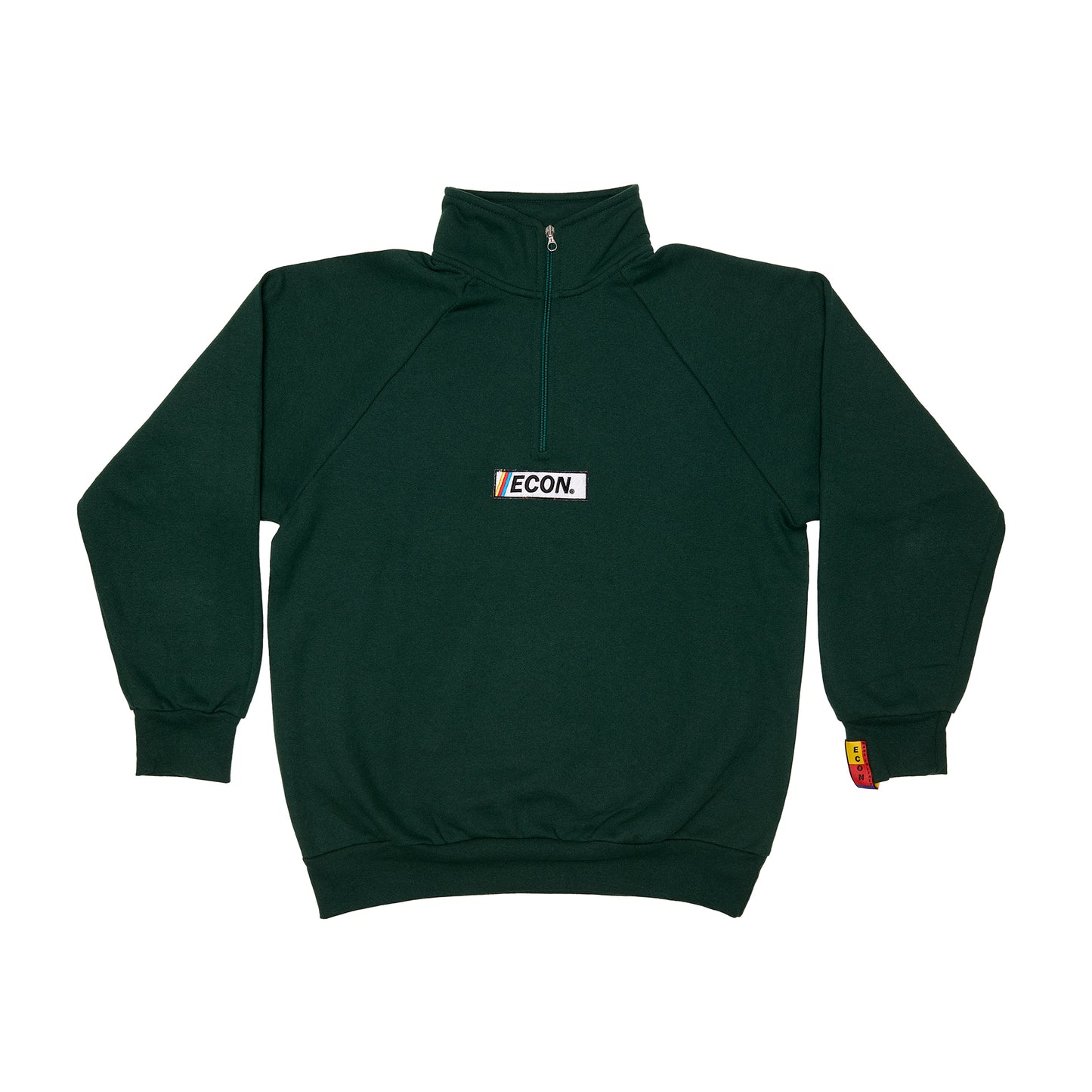 The half zip dark green