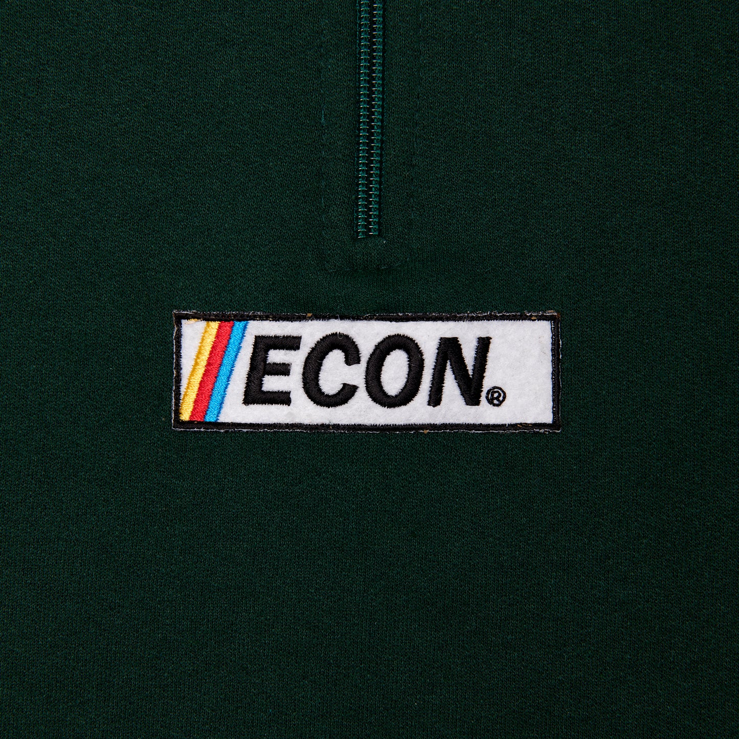 The half zip dark green