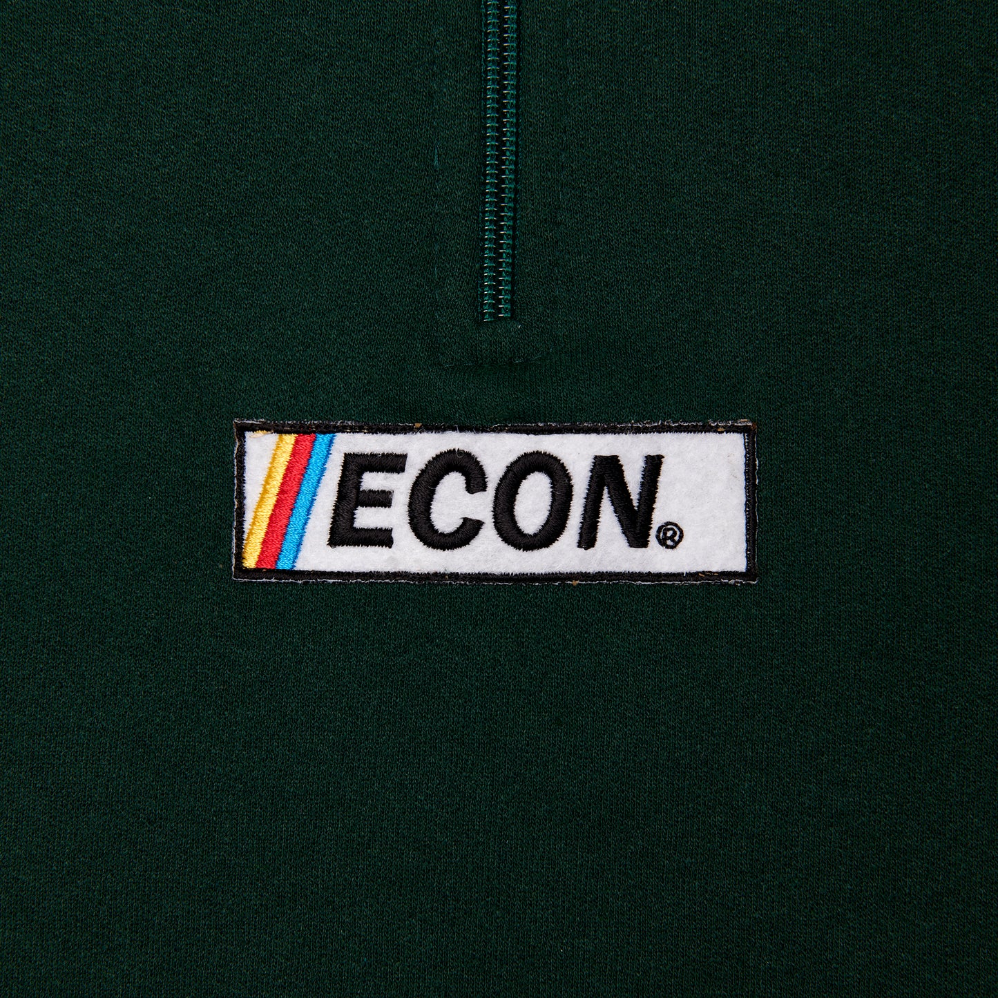 The half zip dark green